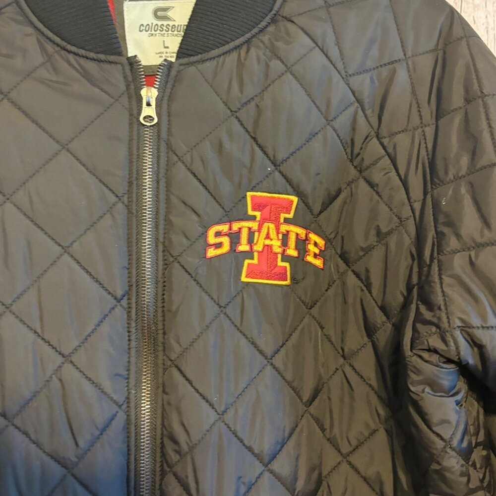 Vintage Colosseum Iowa State University Men"s Sports Zip Lined Jacket Size large - Picture 4 of 7